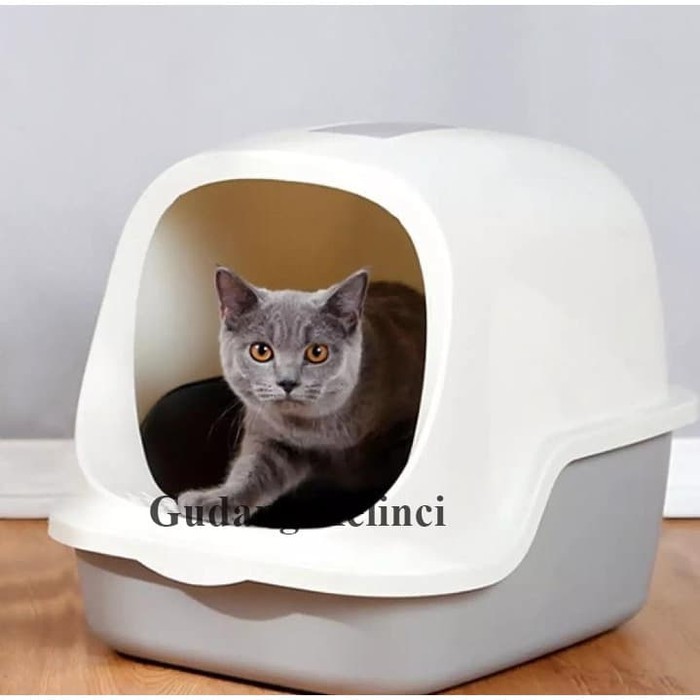 Tempat Pasir Kucing Cat Litter Box 22 Cat Toilet Large Bak Pasir KHUSUS EKSPEDISI