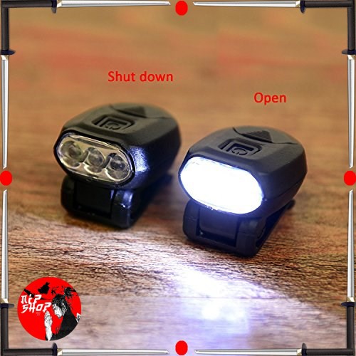 TaffLED Senter Clip Topi 90 Degree Rotatable 3 LED COB - 3325 - Black