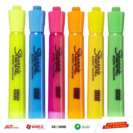 

Highlighter Marker Neon 2 in 1 isi 6 Warna Fluorescent Terang Lengkap