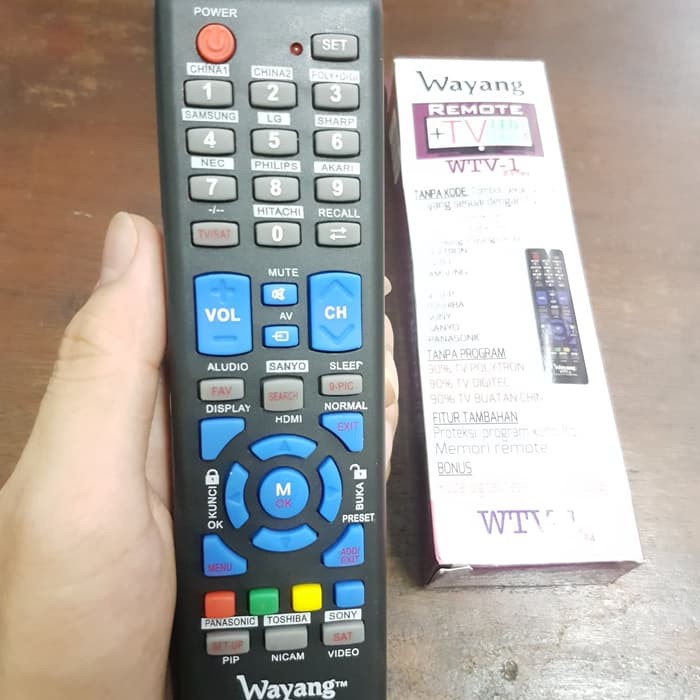 Remote STB Universal Remote Set Top Box TV LED Tabung