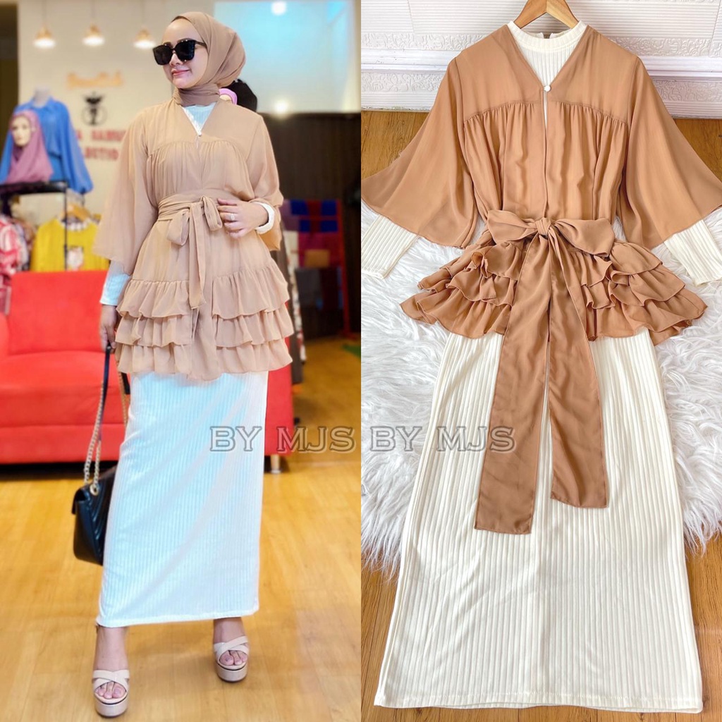 ZASKIA DRESS KNIT MANGO MIX CERUTY