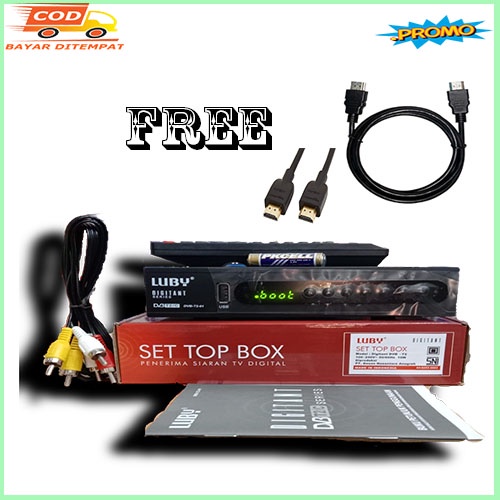 Set Topbox Tv Digital Luby DVB -T2-01 set topbox tv analog ke digital Free kabel HDMI