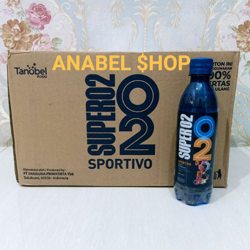 

Super O2 Sportivo Minuman Air Oksigen 385ml 1 Karton Oxygen Water 24 pcs