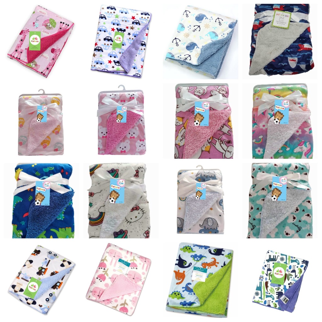 Best Seller! Selimut Bayi Double Fleece Tanpa Topi Premium