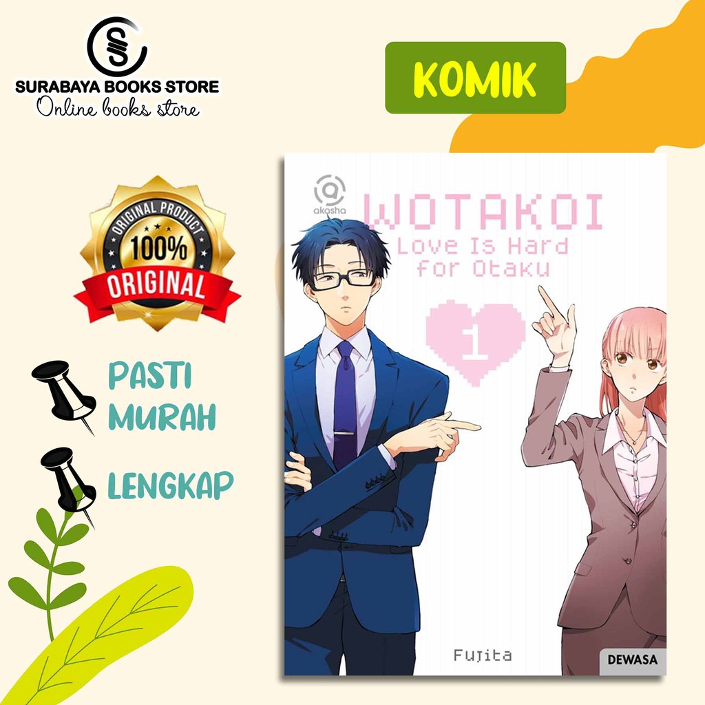 KOMIK AKASHA WOTAKOI LOVE IS HARD FOR OTAKU BY FUJITA HASUMI