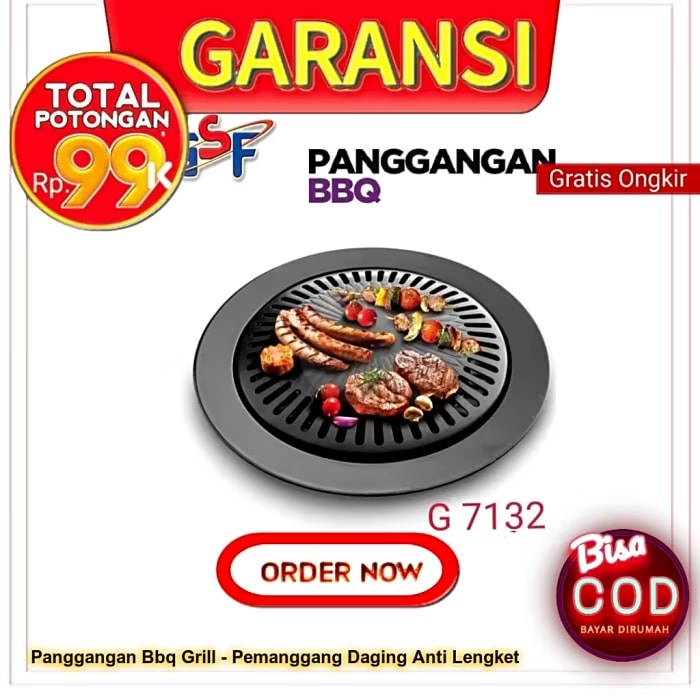 Panggangan Bbq Grill - Pemanggang Daging Anti Lengket