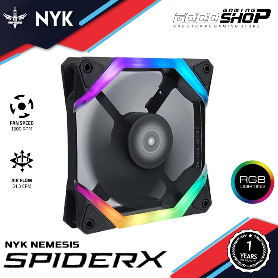 NYK Nemesis SpiderX / Spider-X RGB LED Lightning - Fan Case