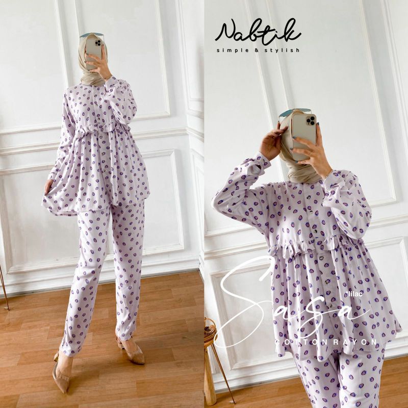 Sale Setelan Rayon SASA SET ORI NABTIK