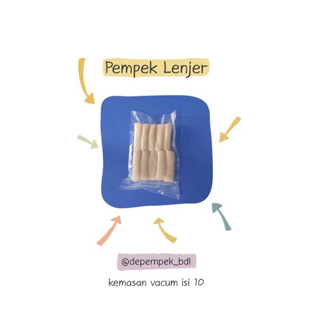 

Pempek Lenjer kemasan vacum isi 10