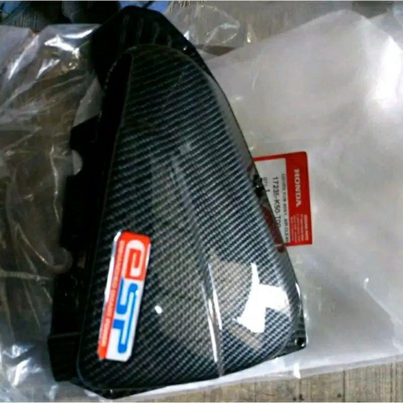 TUTUP FILTER BEAT SCOOPY ESP KARBON CARBON