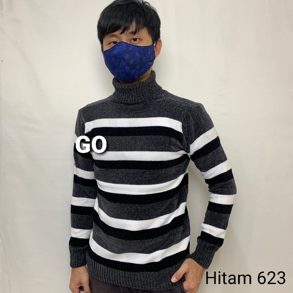 gos IMPORT SWEATER BAOPSSL 623 ECV Pakaian Pria Outerwear Sweater Original Lengan Panjang