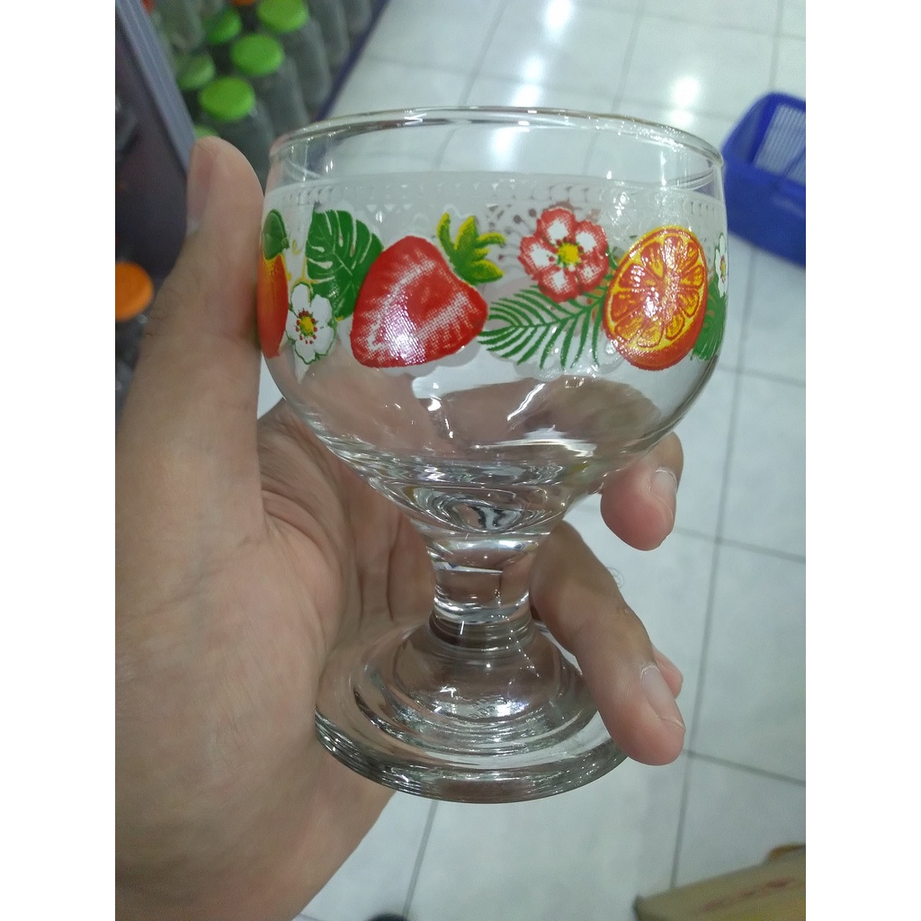 Gelas Wine Kaca Set Isi 5 Pcs Palmilla Tumblers Kedaung Unik Besar Kaki Panjang Murah Untuk Lebaran 