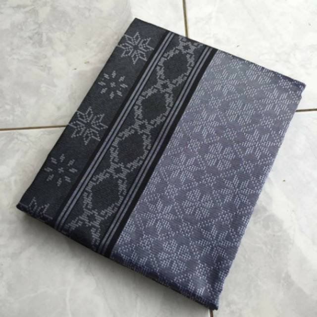 Kain tenun songket BARON silverblack