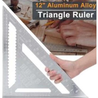 

Penggaris Siku Segitiga 12 inci Speed Square Alloy 12 inch allumunium
