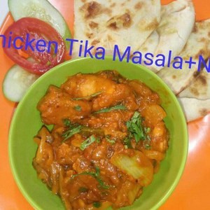 

Makanan India Chicken Tika Masala With Naan / Khusus Gojek
