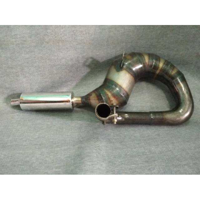 Knalpot racing vespa merk sito racing kanan pendek