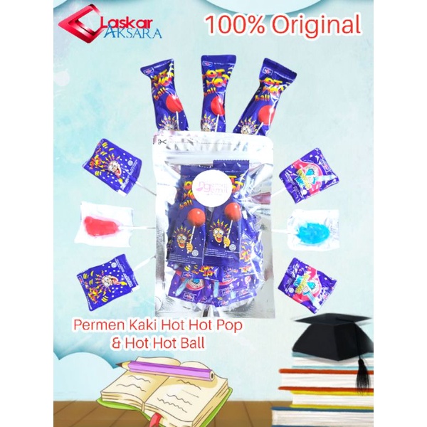 

Permen Lolipop Permen Kaki Hot Pop Hot Hot Ball Pendekar Biru Mixed (harga per pack)