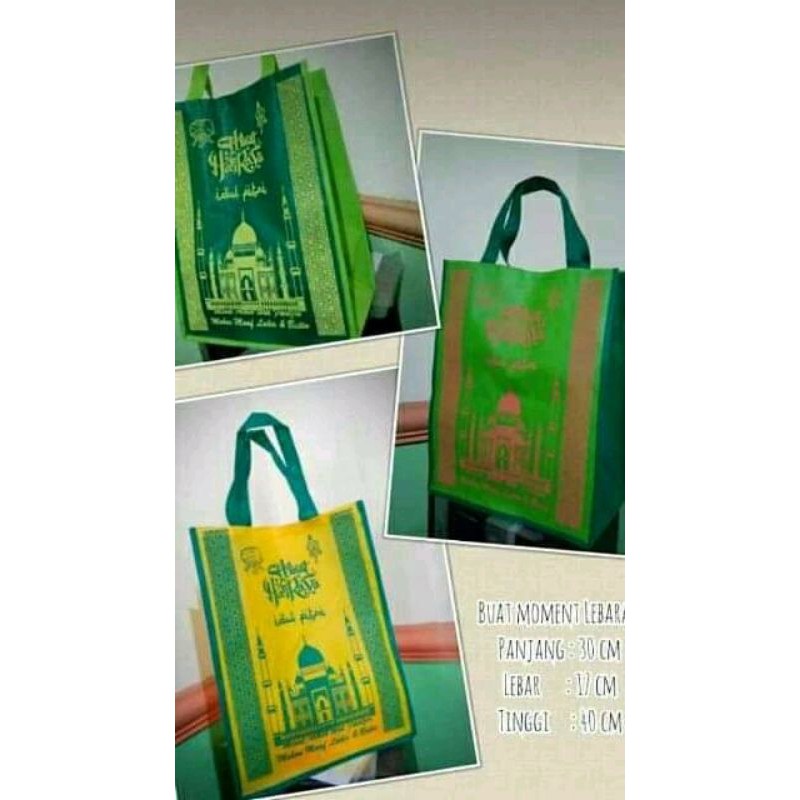 (1lusin = 12 pcs) Tas lebaran PROMO idul fitri besar tebal(0602)