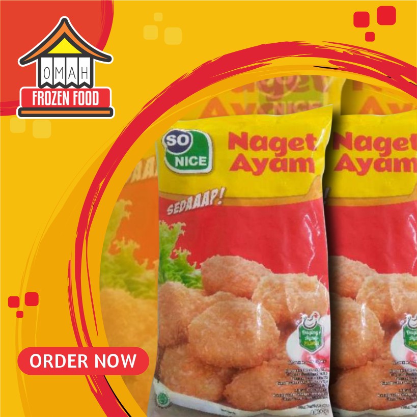 

Sonice So Nice Chicken Nugget Naget / Stik Ayam 1kg (NON COD DILUAR KOTA JATENG)