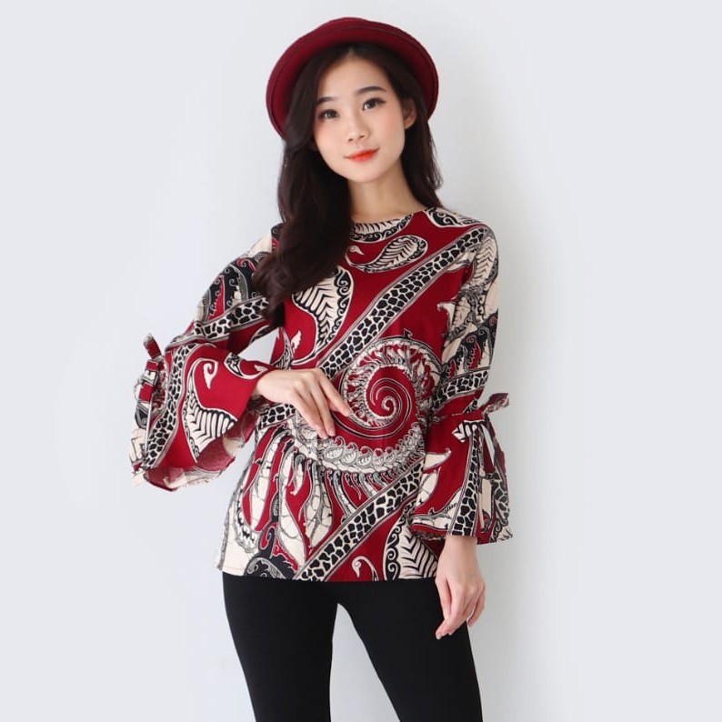 Batik wanita - Atasan blouse batik wanita fashion 482