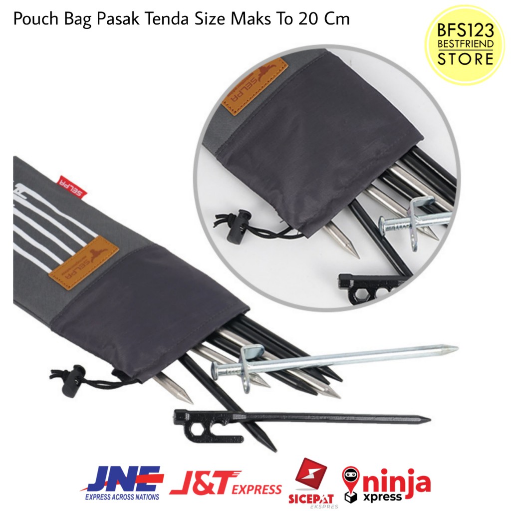 Pouch Bag Pasak Tenda Size Maks To 20 Cm