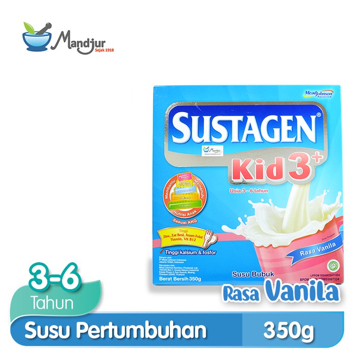 

Sustagen Kid 3+ Susu Pertumbuhan 3-6 tahun Vanila 350 gr Box