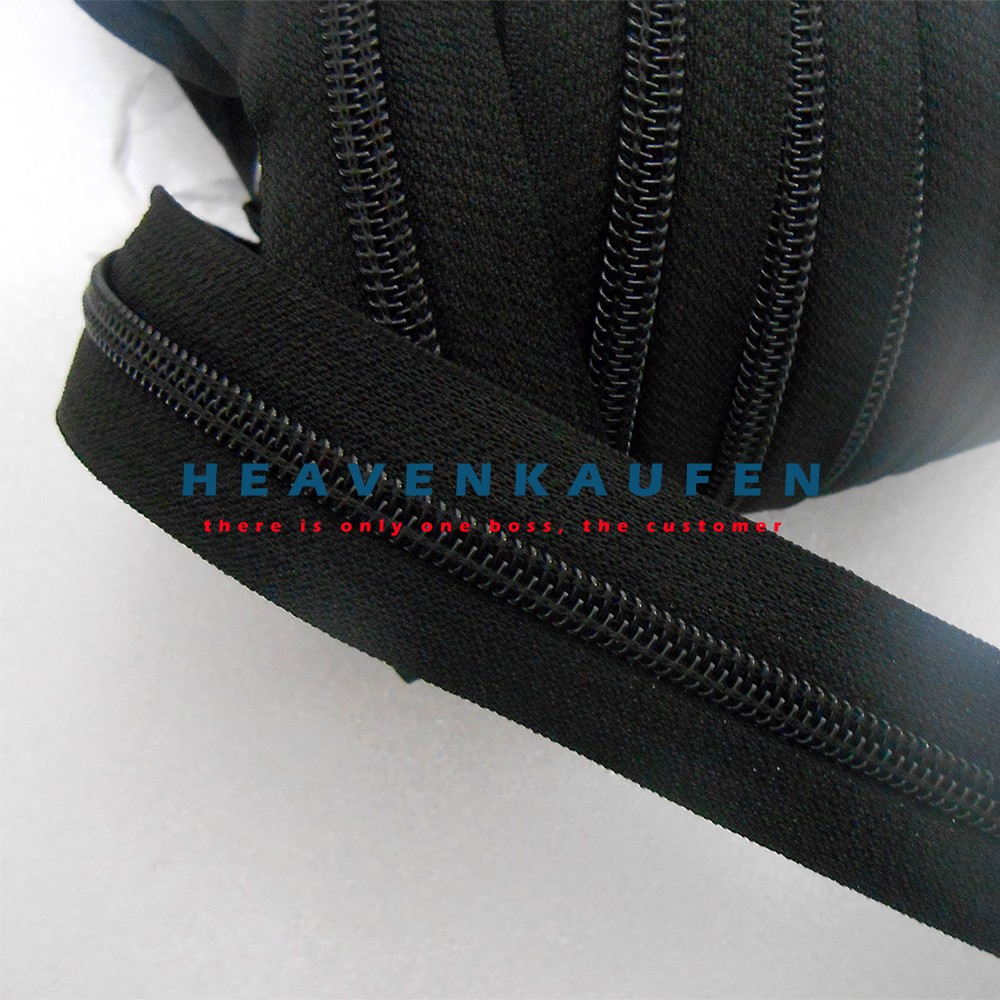 Resleting Zipper No 5 Hitam Murah Meteran