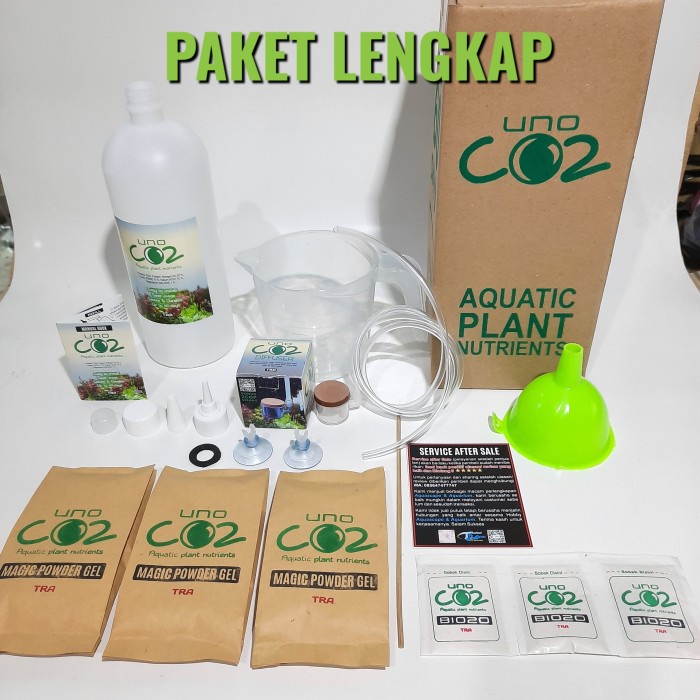 TERLARIS UNO CO2 gel CO2 + Fertilizer Aquascape Paket Lengkap