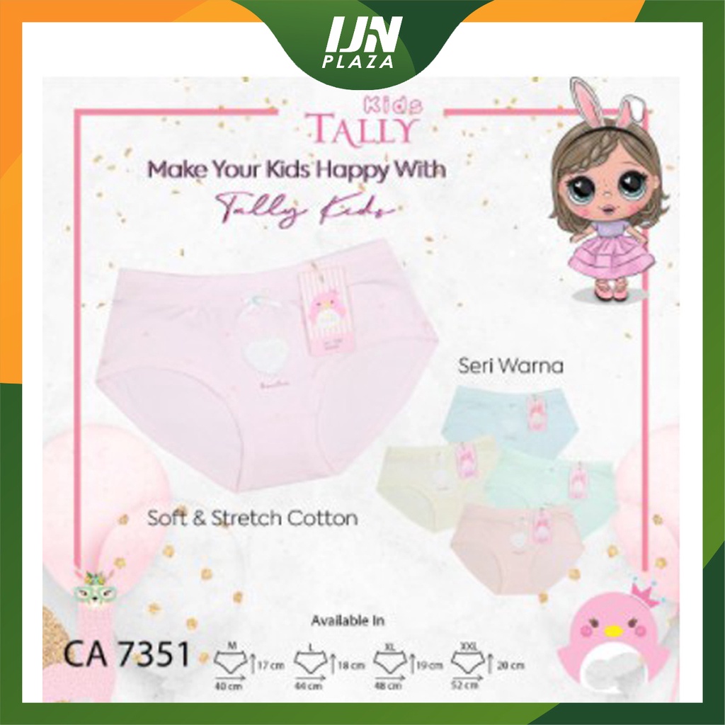 ❤ IJN ❤  Celana Dalam Anak Perempuan Tally Kids 7213 7283 7271 | Celana Boxer Segitigan Anak Perempuan