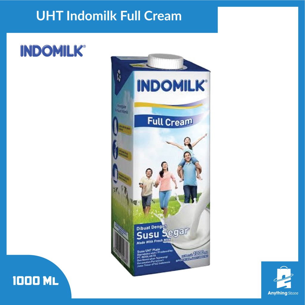 

Indomilk UHT Full Cream Plain 1000ml 1 liter