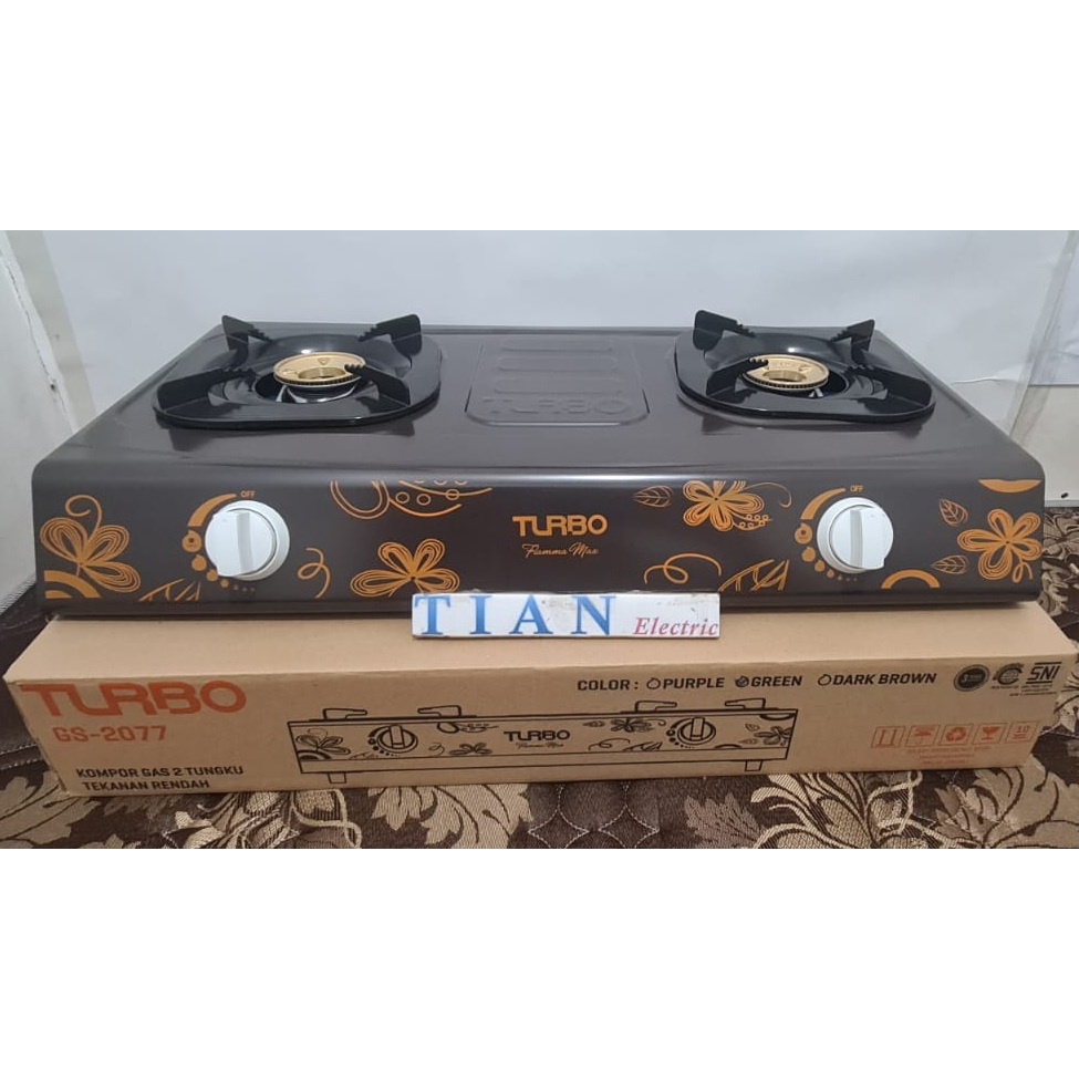 TURBO GS-2077 Kompor Gas 2 Tungku