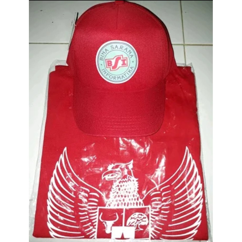 NJSTO1382 TSHIRT KAOS BAJU BSI OSPEK FREE BONUS TOPI GRATIS