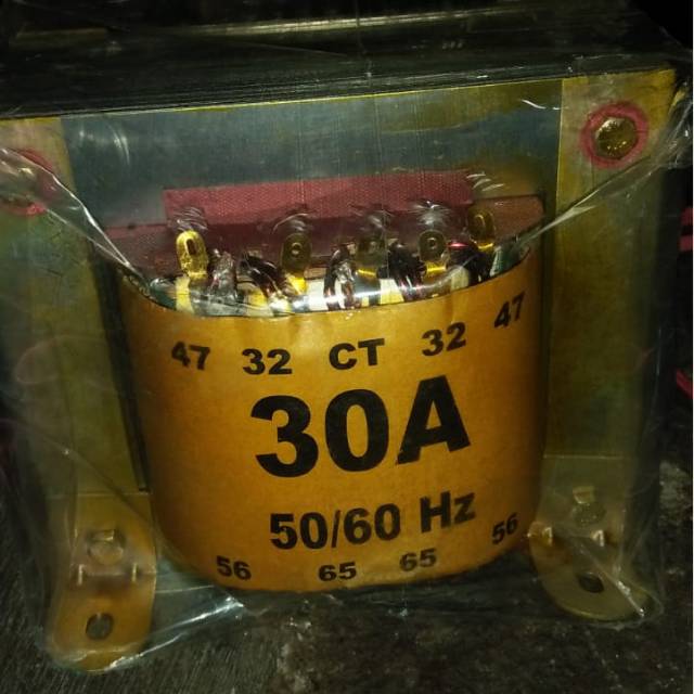 TRAFO BELT MURNI 30A CT 65V