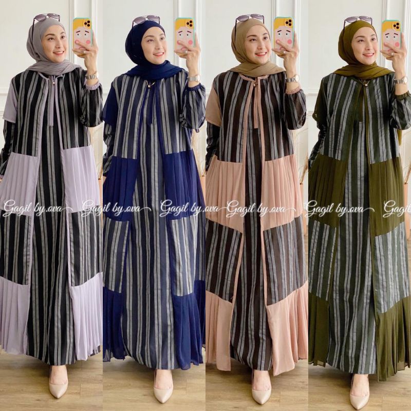 DRESS/GAMIS 2IN1 KEYSARA ORIGINAL GAGIL FASHION BY OVA