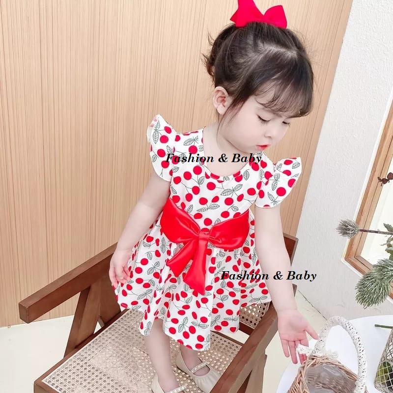 Dress anak CERRY Pita CERRY 0-2th ( SNI ) premium