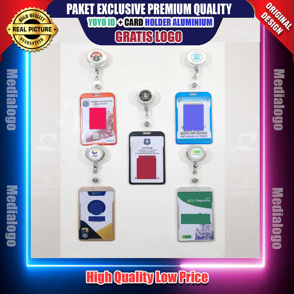 

Paket Exclusive Yoyo Id + Card Holder ALUMINIUM - CUSTOM LOGO