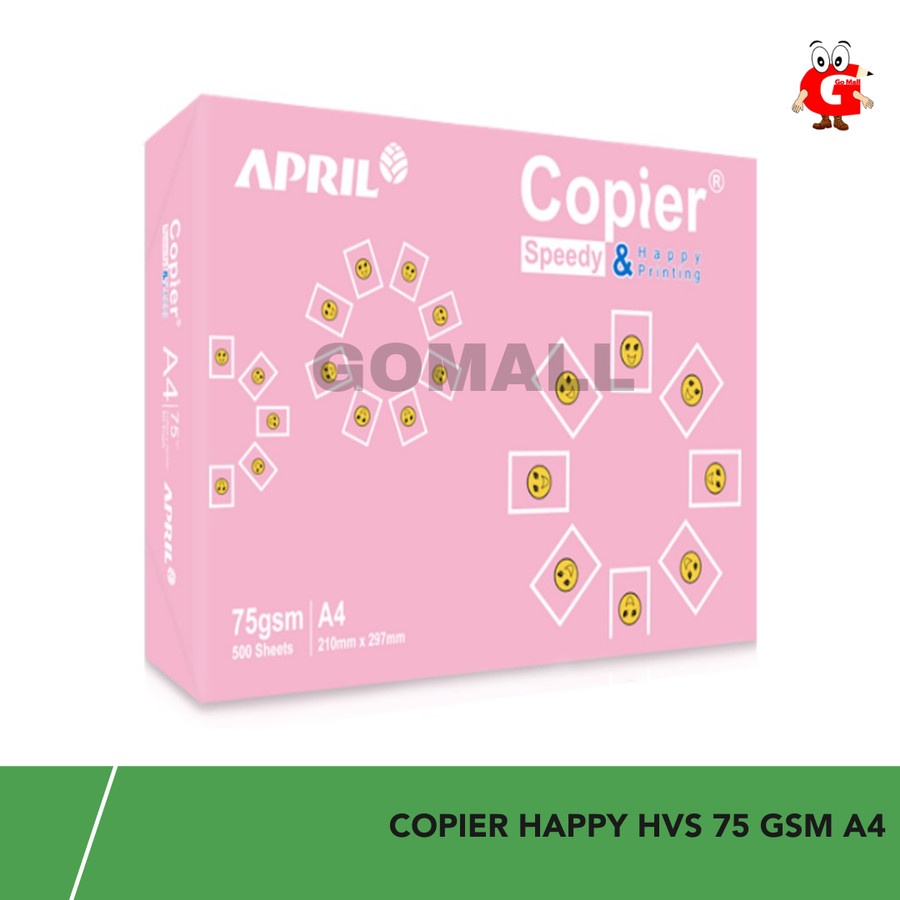 

Kertas Fotocopy HVS / HVS Copier Happy A4 75 gsm