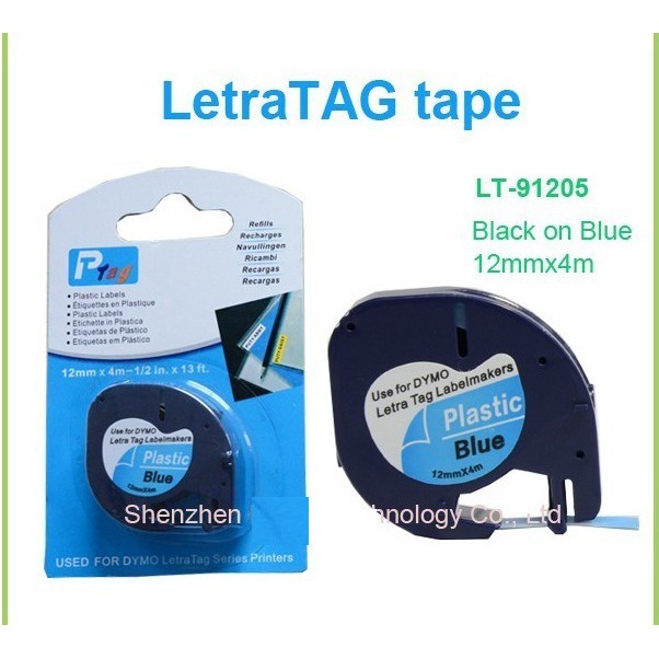 

Order Langsung Label Letratag Dymo Biru - Blue Plastic Tapes for LetraTag Terlaris