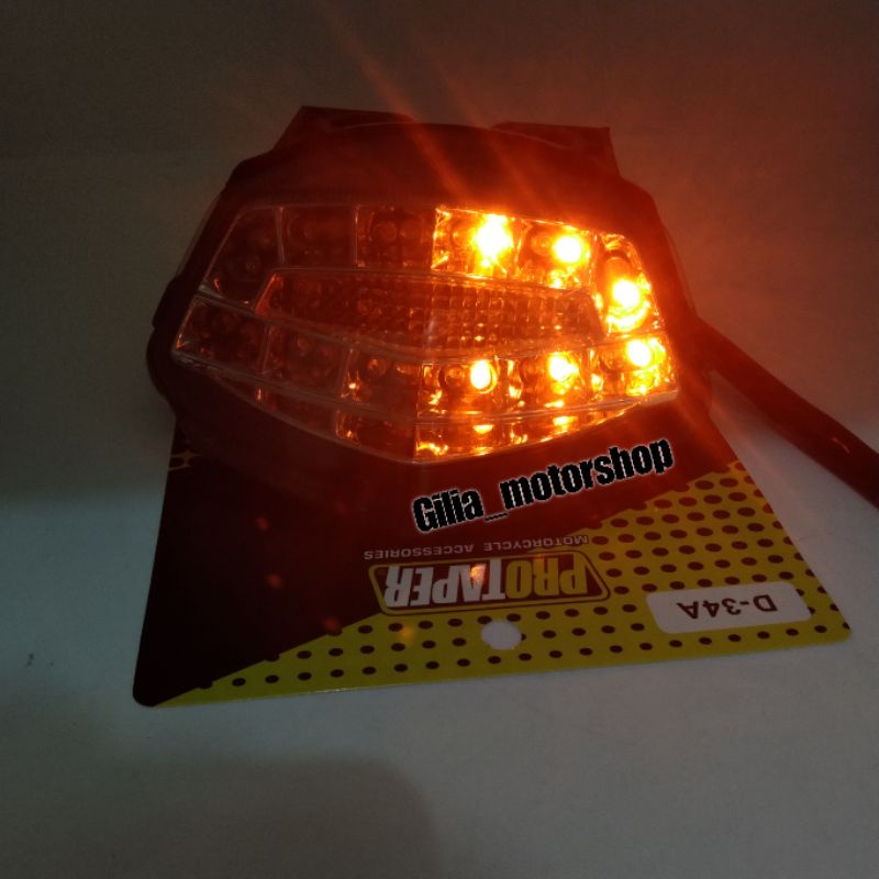 Stoplamp Lampu Stop Led Plus Sen Ninja 150 RR Ninja 250 Karbu Lampu Belakang 3 in 1 Plus Senja Ninja RR Ninja 250 Karbu