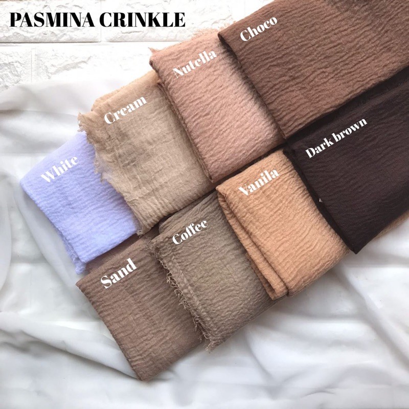 TERMURAH PASHMINA CRINKLE ORIGINAL TURKEY (1KG MUAT 11PCS)