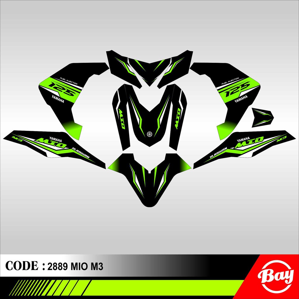 Decal Stiker Motor MIO M3 / MIO Z / MIO i 125 Full Body Sticker Custom Variasi