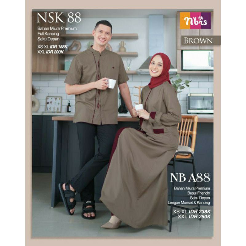 NIBRAS COUPLE 88 BROWN GAMIS KOKO