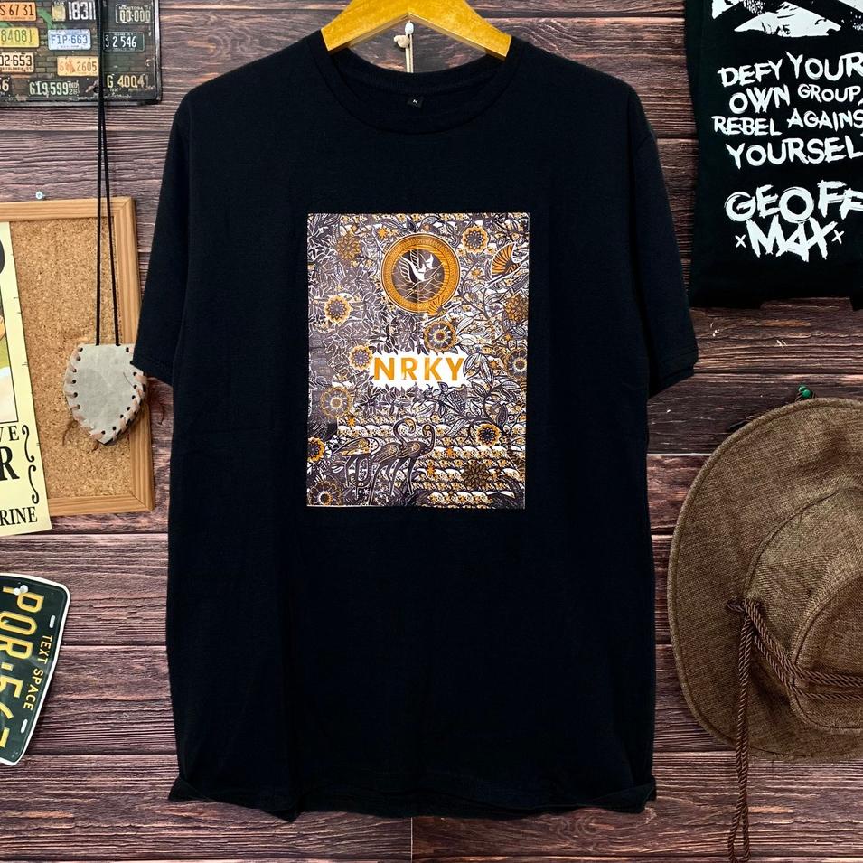 Tren Terbaru kaos distro pria NRKY BATIK ready size M L XL baju kaos cowok atasan pria