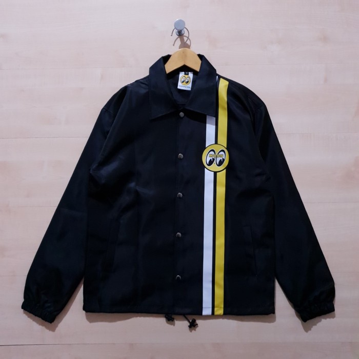 JAKET COACH WINDBREAKER MOONEYES X STUSSY VIVA CALIFORNIA BLACK - M