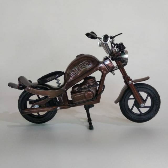 TERMURAH! BEST SELLER! Miniatur Motor BSA 500 CC - Pajangan dan Mainan Unik Lucu Khas Jogja