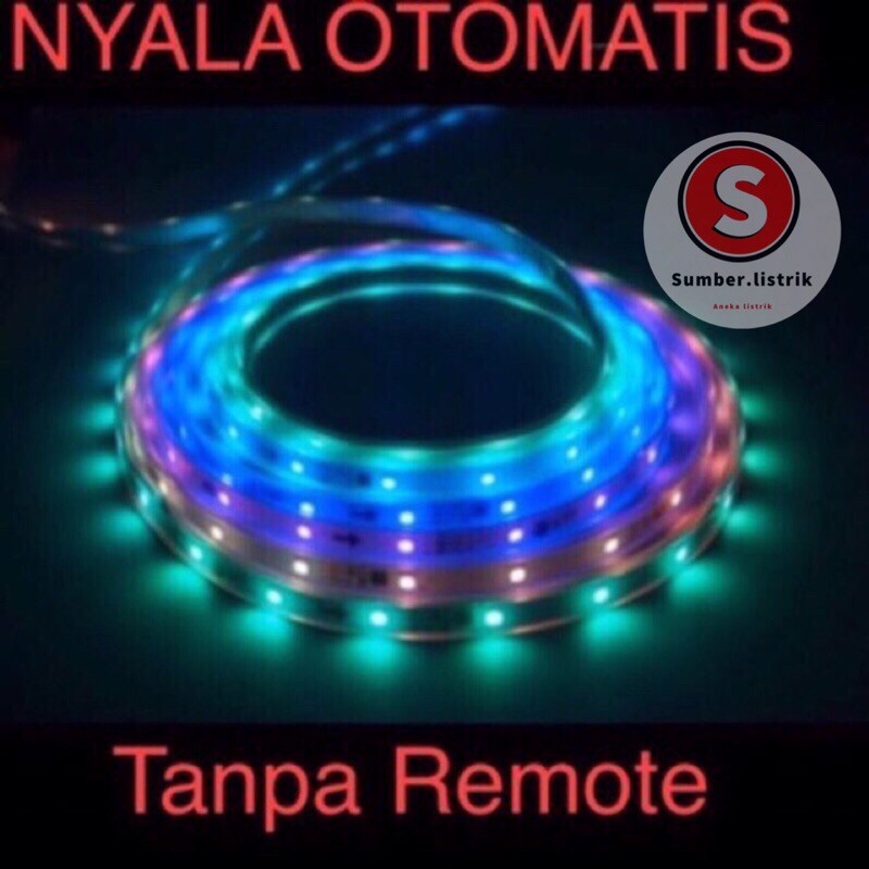 Running led strip flexible 5050 RGB 4m waterproof  full color changing/lampu strip 4m rgb