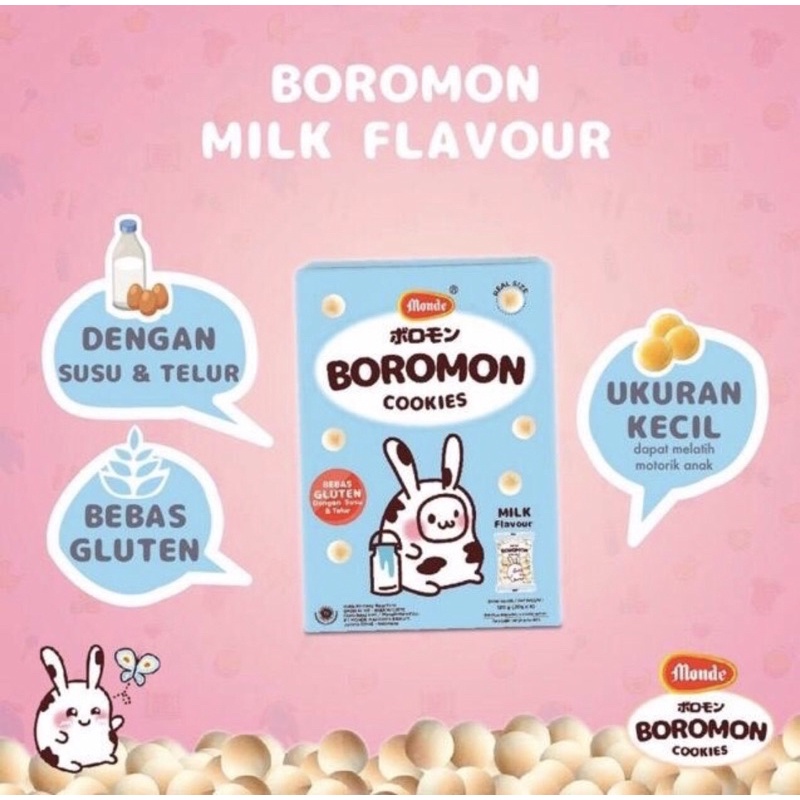 Monde Boromon Cookies 120gr | Biskuit Bayi | Snack Cemilan Sehat Bayi