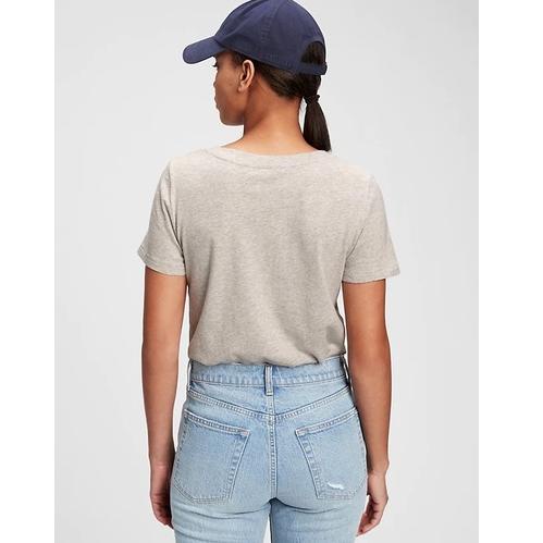 Kaos GAP 100% Organic Cotton Vintage V-neck T-shirt [RESTOCK] {KHR.31Ma22ˢ}