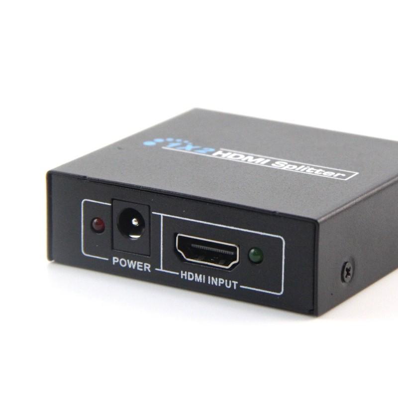 HDMI SPLITTER 1-2 SUPPORT VIDEO 3D FULL HD 1080P JARAK BISA SAMPAI 15 METER SPEED DATA TRANSFER 10.2 GBPS - TEKNO KITA