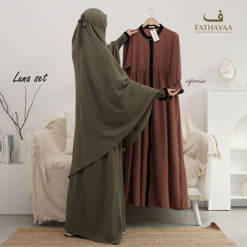 AZ - SET GAMIS TERBARU/BY FATHAYA/SET HIJAB SYARI/SET GAMIS TERLARIS/SET GAMIS BEST SELLER/SET JILBA